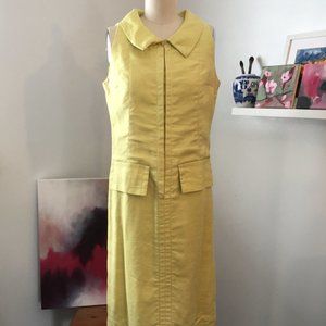 Vintage Jean Patou Dress, Mod Linen Shift Dress 1960s